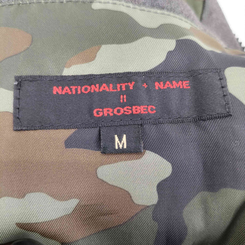 NATIONALITY+NAME GROSBEC 裏地ウッドランドカモ スタンドカラー ダウンジャケット メンズ JPN:M